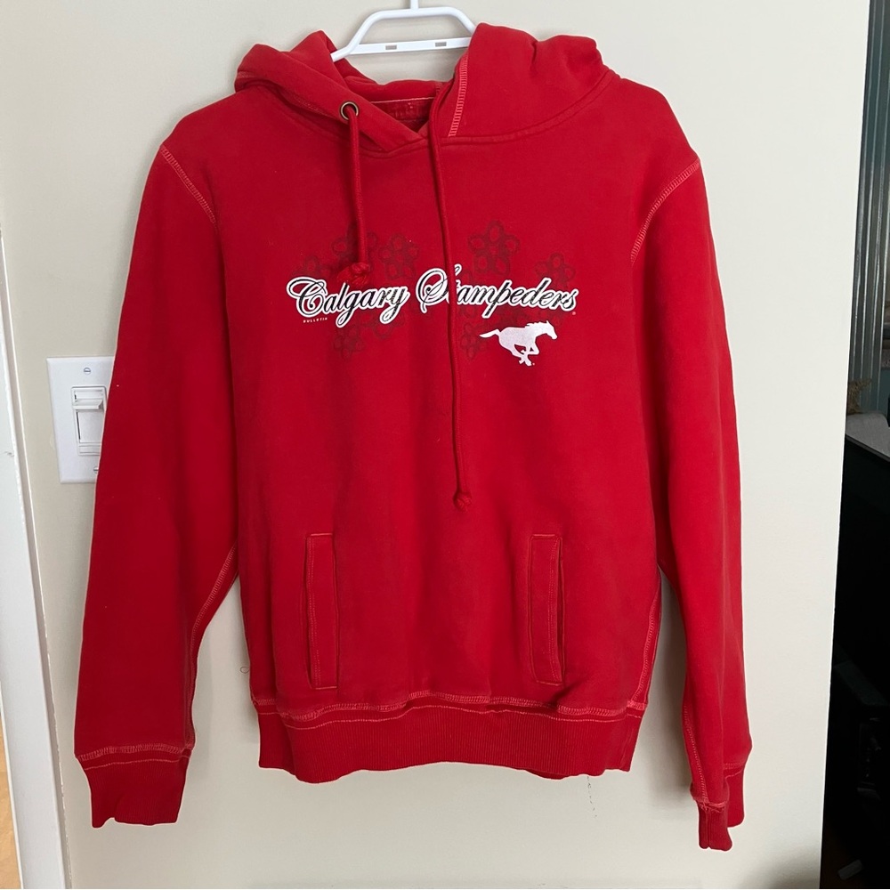 Calgary Stampeders Horse Red Hoodie like new streetwear